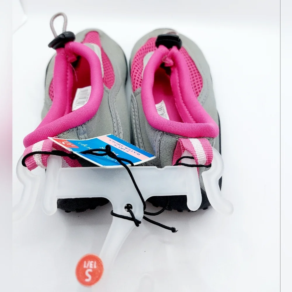 West Loop Girls Water‎ Shoes, Size 13/1 Gray/Pink